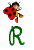 GIF animado (30664) Letra r mariquita