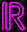 GIF animado (42310) Letra r neon rosa