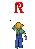 GIF animado (43589) Letra r nino