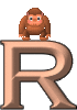 GIF animado (30804) Letra r orangutan