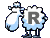 GIF animado (31454) Letra r oveja lana