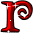 GIF animado (44145) Letra r roja decoracion