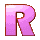 GIF animado (44513) Letra r rosa