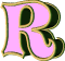 GIF animado (44551) Letra r rosa