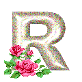 GIF animado (37149) Letra r rosas