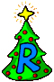 GIF animado (41644) Letra r simbolos navidad