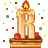 GIF animado (36725) Letra r tarta