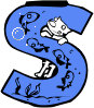 GIF animado (31519) Letra s acuario peces