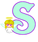 GIF animado (39012) Letra s angelito