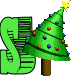 GIF animado (40679) Letra s arbol navidad
