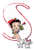 GIF animado (35888) Letra s betty boop