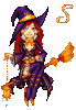 GIF animado (37930) Letra s bruja