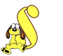 GIF animado (36069) Letra s garfield