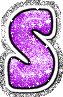 GIF animado (33028) Letra s glitter fucsia