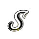 GIF animado (34226) Letra s glitter negra