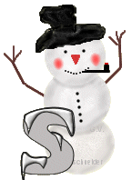 GIF animado (41228) Letra s hombre nieve