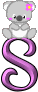 GIF animado (30266) Letra s koala