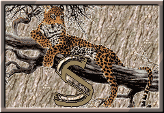GIF animado (30305) Letra s leopardo