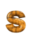 GIF animado (37036) Letra s madera
