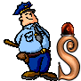 GIF animado (43784) Letra s policia