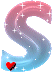 GIF animado (34477) Letra s romantica glitter