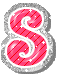 GIF animado (45043) Letra s rosa