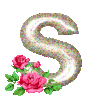 GIF animado (37150) Letra s rosas