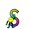 GIF animado (36326) Letra s smileys colores