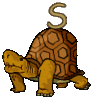 GIF animado (32207) Letra s tortuga