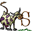GIF animado (32251) Letra s vaca