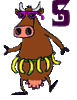 GIF animado (32304) Letra s vaca loca