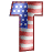 GIF animado (42426) Letra t bandera norteamericana