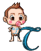GIF animado (43056) Letra t bebe