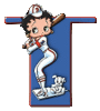GIF animado (35889) Letra t betty boop