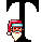 GIF animado (40852) Letra t cabeza papa noel