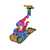 GIF animado (43630) Letra t chico trineo