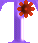 GIF animado (36932) Letra t colores flores