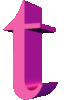 GIF animado (45098) Letra t d rosa