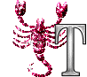 GIF animado (38659) Letra t escorpio