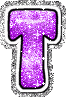 GIF animado (33029) Letra t glitter fucsia