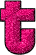 GIF animado (33673) Letra t glitter fucsia