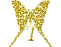 GIF animado (30470) Letra t mariposa oro