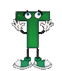 GIF animado (39824) Letra t muneco verde.gif