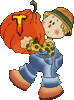GIF animado (38346) Letra t nino calabaza