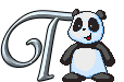 GIF animado (31328) Letra t oso panda