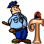 GIF animado (43785) Letra t policia