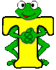 GIF animado (31796) Letra t rana
