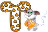 GIF animado (32054) Letra t ratoncito