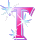 GIF animado (44956) Letra t rosa diamantes