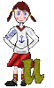 GIF animado (42811) Letra u adolescente